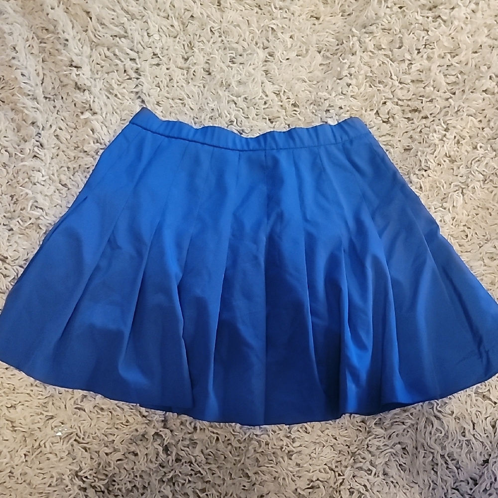 Lillys Of Beverly Hills Pleated Blue Skirt Size 8